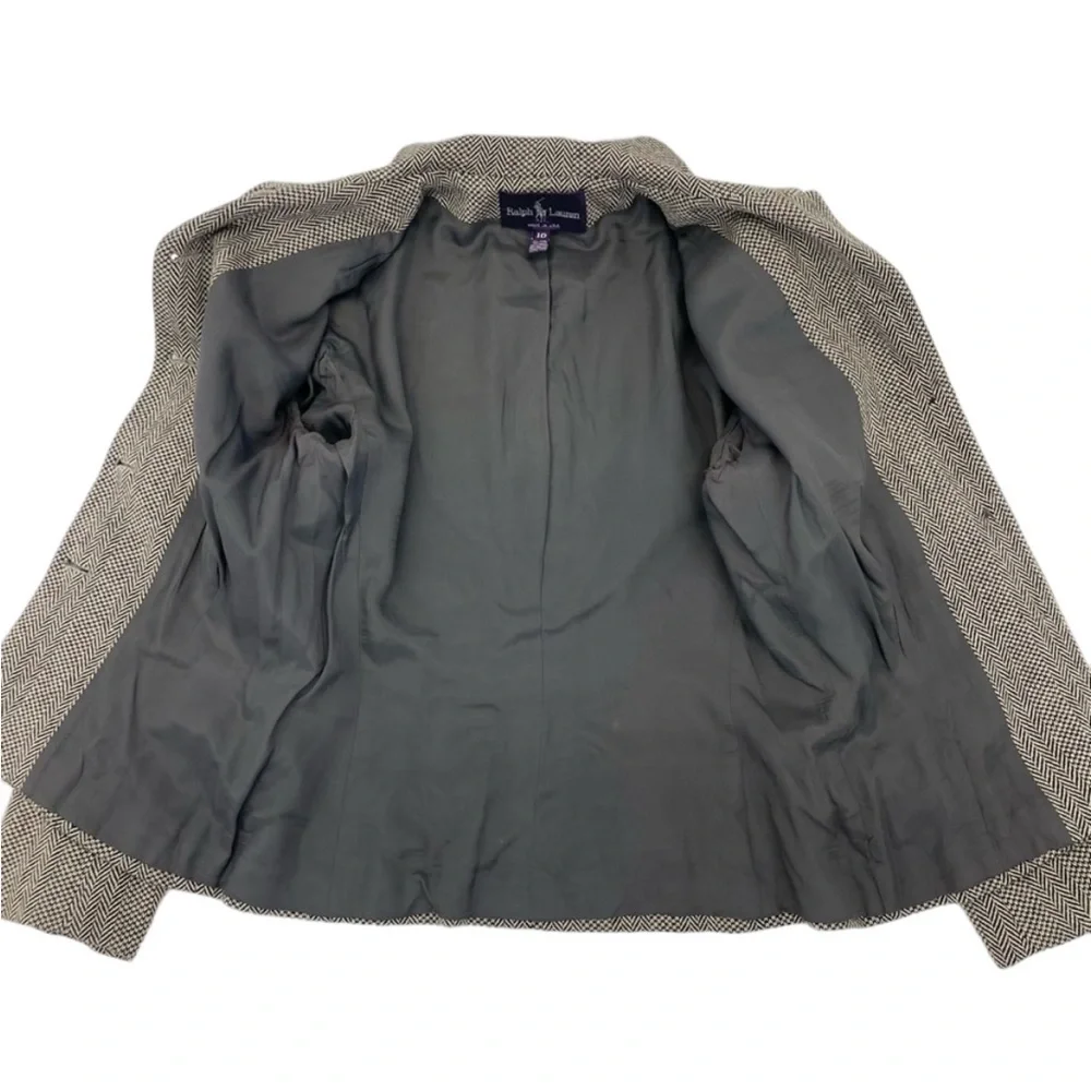 Ralph Lauren Purple Label Wool/Cashmere Jacket 10 Brown - Picture 10 of 15